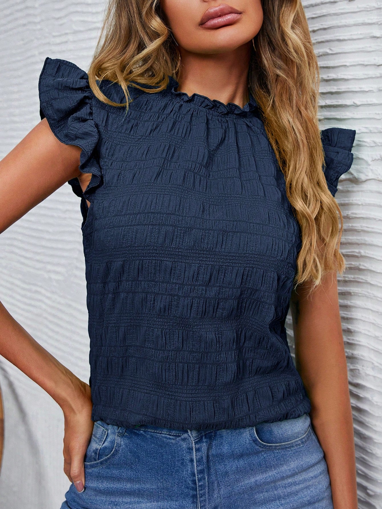 Blusa best sale con fruncido